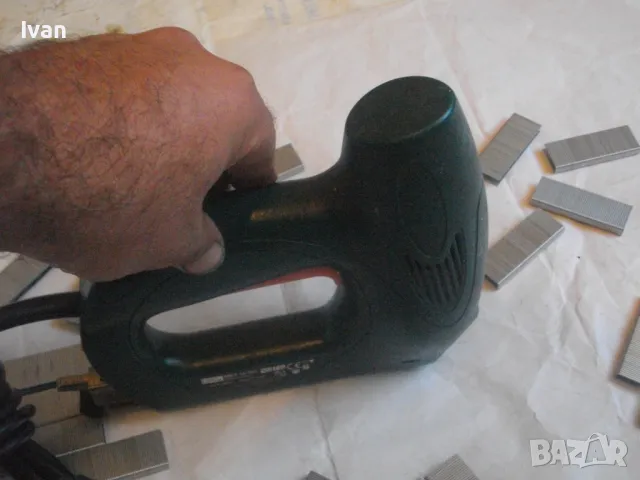 Немски Комбиниран 8-16 мм Дърводелски Тапицерски ТАКЕР Meister Craft MET 14/16C ОТЛИЧЕН , снимка 16 - Други инструменти - 47457996