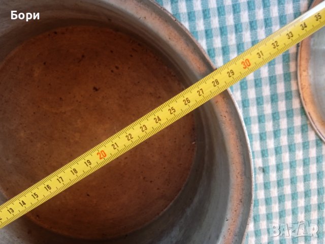 Стара алуминиева тава с капак, снимка 7 - Съдове за готвене - 41435432