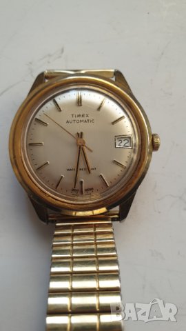 Мъжки позлатен автоматичен часовник Timex, снимка 2 - Антикварни и старинни предмети - 42563178