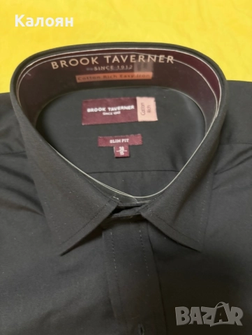 Чисто нова мъжка черна риза - размер 38/15