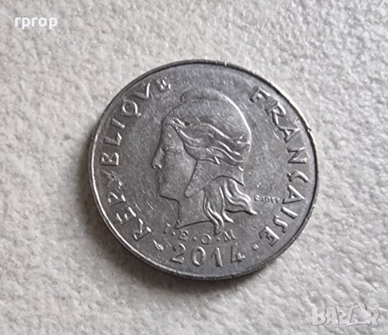 Монети .  Френска Полинезия.  2 и 20 франка 1996, 2014 година. Рядки., снимка 3 - Нумизматика и бонистика - 42228217