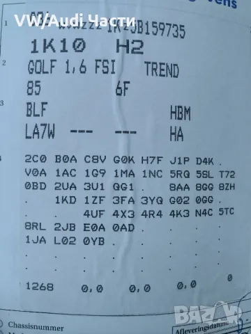 VW Golf 5 1.6 FSI Голф 5 1.6 фси НА ЧАСТИ , снимка 8 - Автомобили и джипове - 47328728