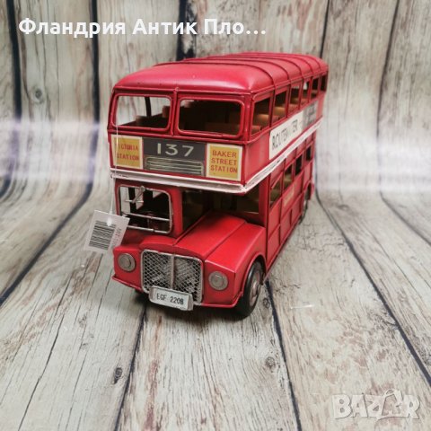 Метална декорация - Двуетажен автобус, снимка 3 - Декорация за дома - 38723017