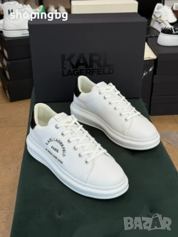 Мъжки сникърси KARL LAGERFELD KL52538 Бял 42-43  265 лв., снимка 3 - Спортно елегантни обувки - 51050083