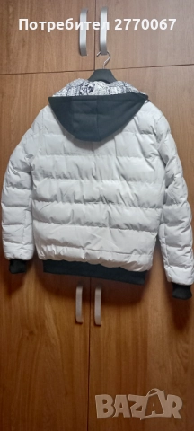 Бяло мъжко,късо яке, снимка 2 - Якета - 52585329
