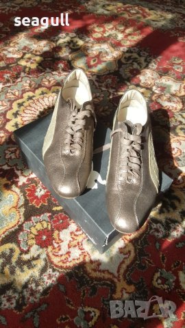 Спортно елегантни маратонки Puma Black Label естествена кожа