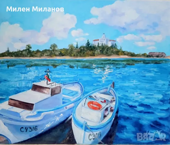 Картина рисувана с маслени бои 