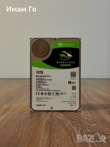 Seagate BarraCuda Pro 10TB – Висок клас HDD / 7200 rpm / 256MB Cache, снимка 4 - Твърди дискове - 52459725