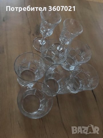 Кристални български чаши за аперитив