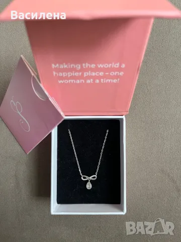 Сребърно колие , снимка 2 - Колиета, медальони, синджири - 49743073