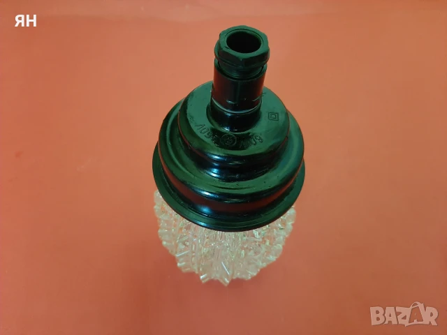 Стар Ретро Плафон с Усилено стъкло за открит монтаж +Крушка, снимка 3 - Други - 50517082