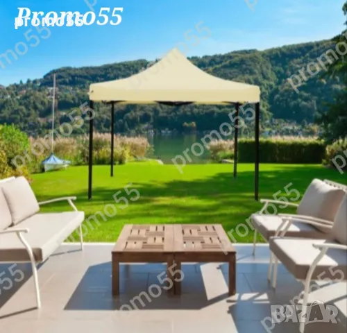 Сгъваема шатра 3х3 с усилена консрукция и гумирано покривало, снимка 6 - Друго търговско оборудване - 49236598