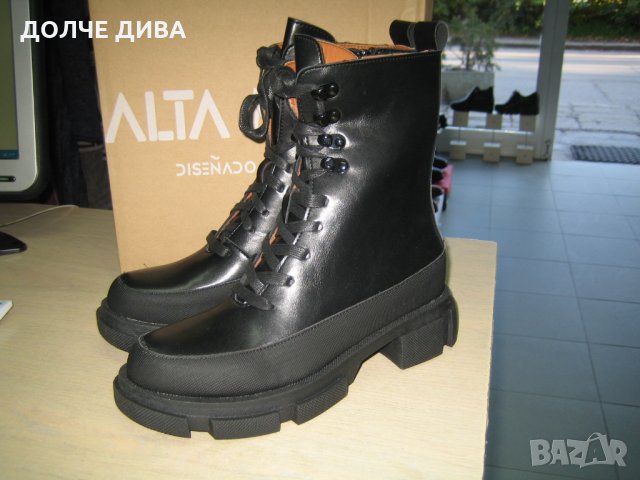 Дамски боти /кубинки/ м.6002 бяли и черни-намаление, снимка 8 - Дамски боти - 34361688