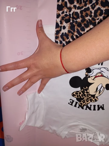 Детски комплект тениска и къси гащи Мини Маус за момиченце 9-12м 74-80см, снимка 5 - Детски комплекти - 50562441