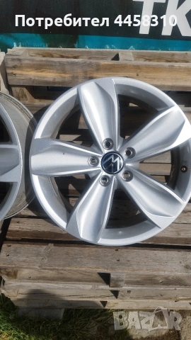 Оригинални джанти 17 5х112 Vw , снимка 6 - Гуми и джанти - 53316187