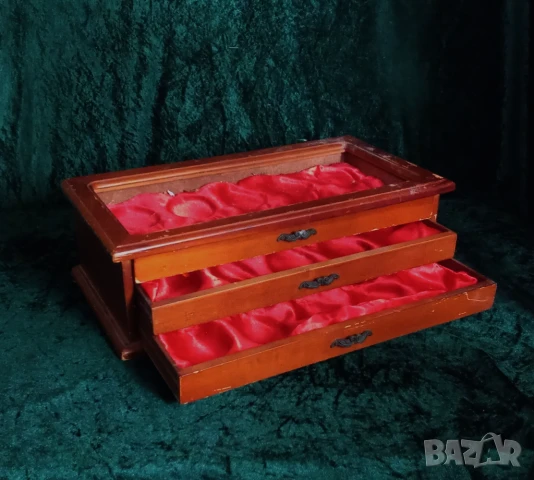 кутия за 30 броя джобни часовници, снимка 5 - Антикварни и старинни предмети - 51317069