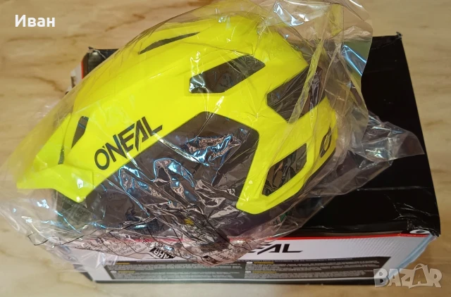 НОВА Вело каска O'NEAL TRAILFINDER SPLIT NEON YELLOW, снимка 8 - Спортна екипировка - 50662809