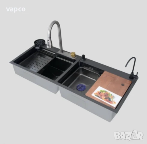 Мултифункционална кухненска мивка с две корита, снимка 10 - Мивки - 51124666