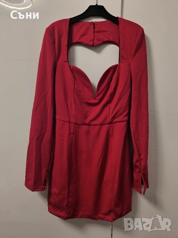 Червена рокля, снимка 2 - Рокли - 52767909