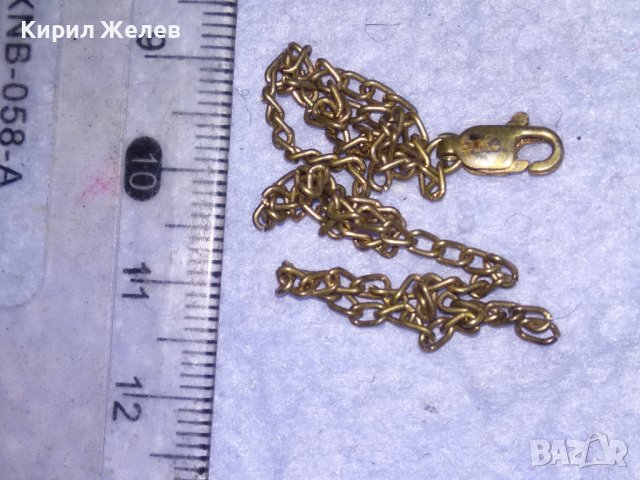 СТАРА СРЕБЪРНА с ПОЗЛАТА ФИНА ВЕРИЖКА ГРИВНА СИНДЖИРЧЕ МАЙСТОРСКА ИЗРАБОТКА - Със ЗАКОПЧАЛКА 30832, снимка 10 - Антикварни и старинни предмети - 41761549