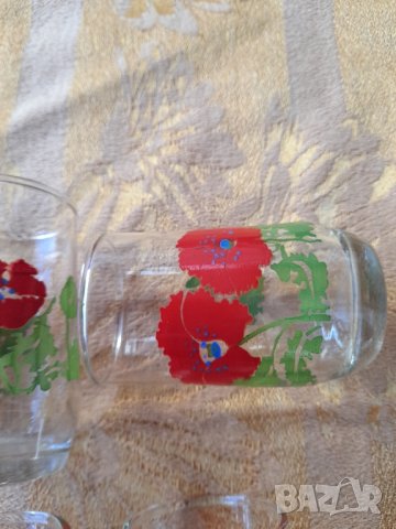 Ретро стъклени чашки , снимка 8 - Антикварни и старинни предмети - 44449222
