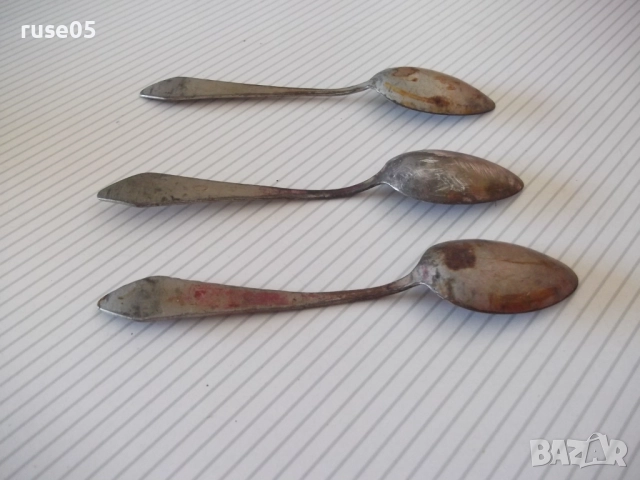 Лот от 3 бр. лъжици стари, снимка 8 - Прибори за хранене, готвене и сервиране - 51955308