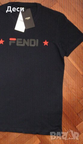  FENDI мъжка тениска нова с етикет - размер M,L,XL,XXL, снимка 4 - Тениски - 35024634