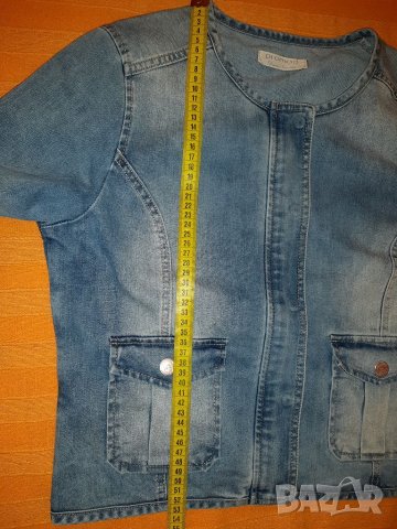 Елегантно дънково сако Promod Euro 40, снимка 9 - Якета - 34110233