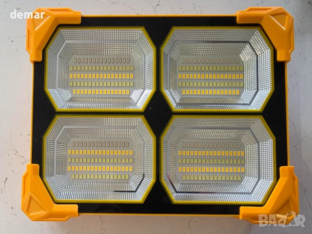 Акумулаторна работна лампа, преносима LED 26000mAh, 26000LM, USB и соларно зареждане, снимка 10 - Други стоки за дома - 50769581