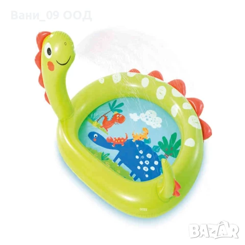 Бебешки надуваем басейн "Intex" Дино с пръскалка