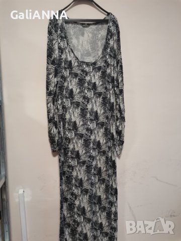 ДЪЛГА НМ РОКЛЯ В ЧЕРНО И БЯЛО XL , снимка 5 - Рокли - 38968488