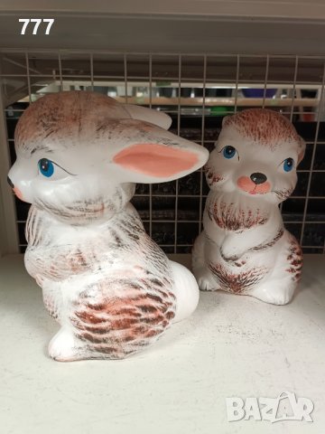 керамични зайци, снимка 5 - Статуетки - 44358436