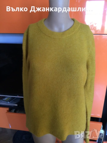 Дамски пуловер H&M в цвят горчица, размер М, снимка 2 - Блузи с дълъг ръкав и пуловери - 53768759