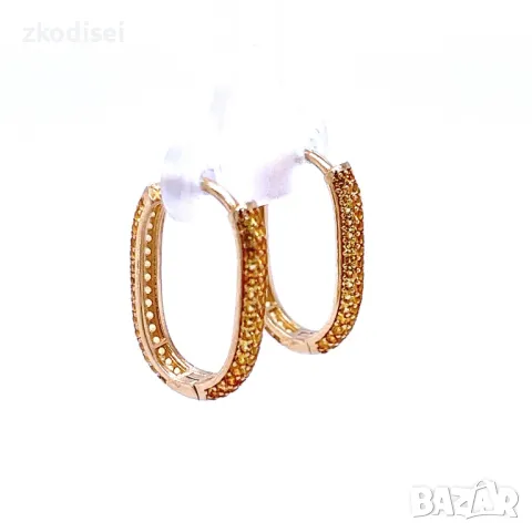 Златни обеци 3,10гр.14кр. проба:585 модел:26679-3, снимка 3 - Обеци - 48187159