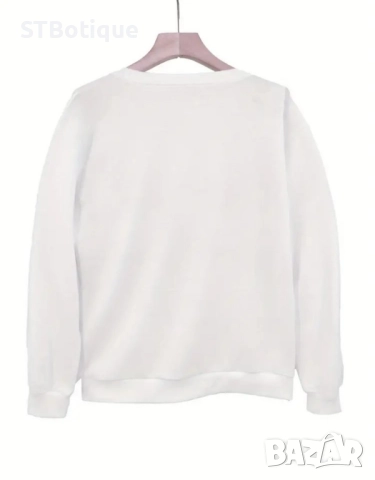 🖤 Женски Пуловер „GUESS WHO?“ в Черно и Бяло - STBoutique 🛍️ 📍, снимка 4 - Блузи с дълъг ръкав и пуловери - 51952614