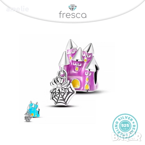 Талисман /и серия Halloween Fresca по модел Пандора Pandora с печат S 925. Колекция Amélie, снимка 2 - Други - 52774169