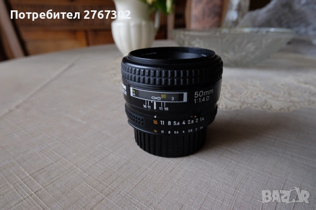 Nikon Nikkor AF 50MM F1.4 D. Nikon Auto Focus Lens, снимка 5 - Обективи и филтри - 53506567