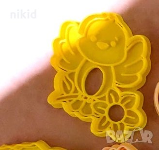 врабче на клонка цвете пластмасов резец форма фондан тесто бисквитки