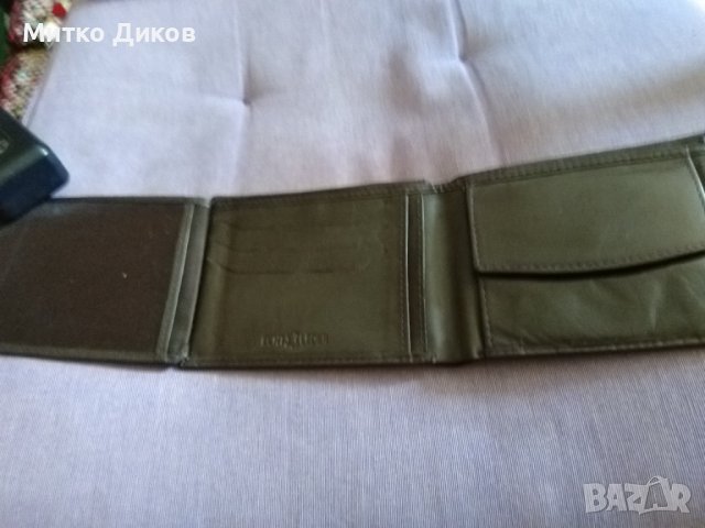 Немски портфейл 120х95мм естествена кожа /echt leder/ нов, снимка 8 - Портфейли, портмонета - 42418781