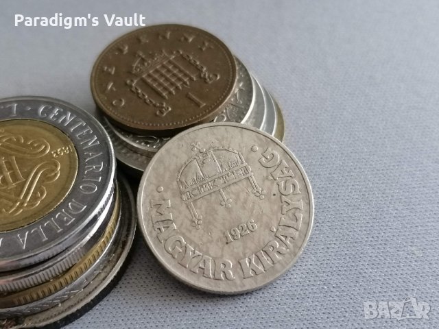 Монета - Унгария - 50 филера | 1926г., снимка 2 - Нумизматика и бонистика - 41243176