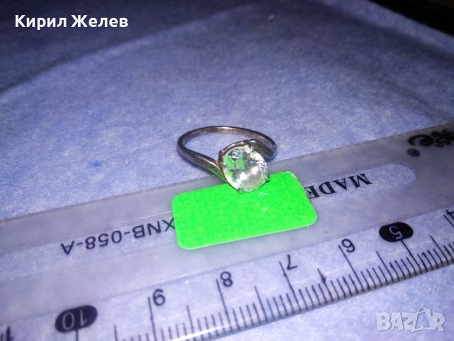 СКЪПОЦЕНЕН СРЕБЪРЕН МОДЕН ПРЪСТЕН СРЕБРО 925 с ЮВЕЛИРНО ФАСЕТИРАН БЛЕСТЯЩ КРИСТАЛ 34375, снимка 10 - Пръстени - 39666623