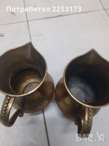 Две масивни месингови кани от Дания,лот., снимка 2 - Декорация за дома - 35767326