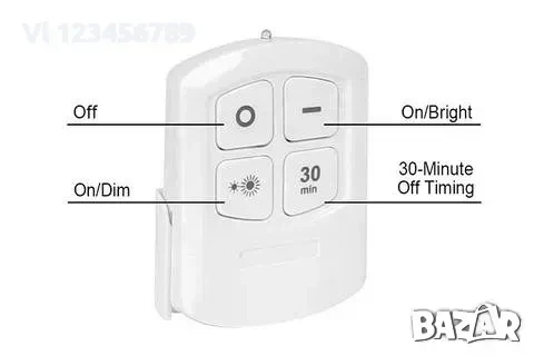 Комплект 3 COB LED димиращи лампи с дистанционно и таймер, снимка 5 - Други - 50848216