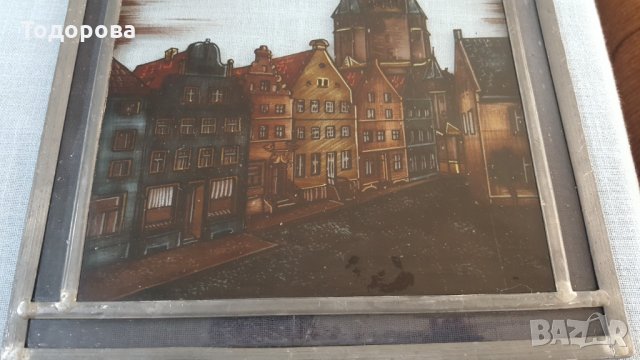 Стъклопис, снимка 4 - Антикварни и старинни предмети - 35931695