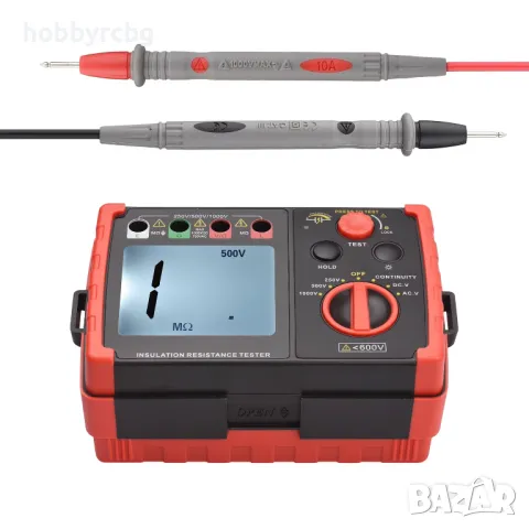 GT5307A Тестер на изолационно съпротивление (мегер), DC 250V/500V/1000V, AC 750V, снимка 4 - Друга електроника - 47879406