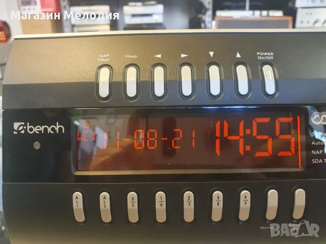 НОВО! Радиочасовник с будилник Bench Има RDS. В отлично техническо и визуално състояние., снимка 8 - Радиокасетофони, транзистори - 49219072