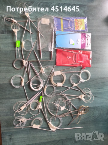 Игли, куки, обръчи за плетене , снимка 4 - Други стоки за дома - 50980981