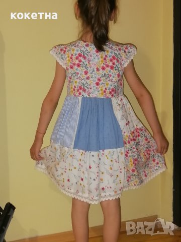 Рокля със закопчаване отпред, снимка 2 - Детски рокли и поли - 41341654
