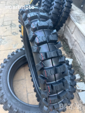 Ендуро гума XY-059C 100/90-18 HARD e enduro червена линия, снимка 1