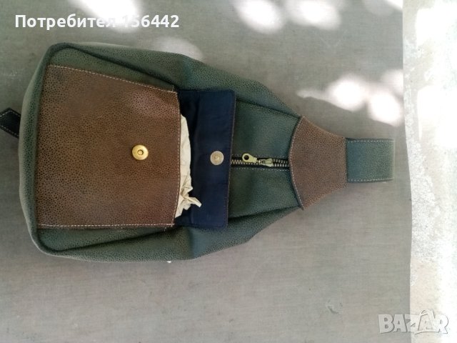 Раница Чанта Естествена кожа Syd Line, снимка 2 - Раници - 41774008